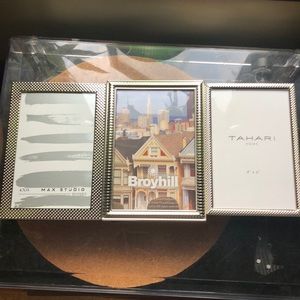 Set of 3 Silver 4x6 Picture Frames